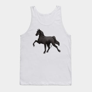 Horse - Tennessee Walker - Black Tank Top